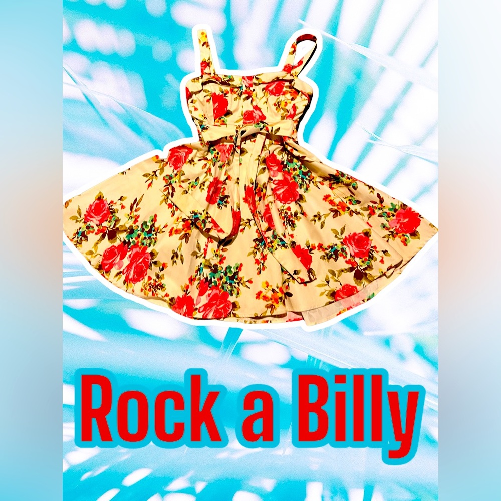 Women’s 50’s Style Floral  Dress